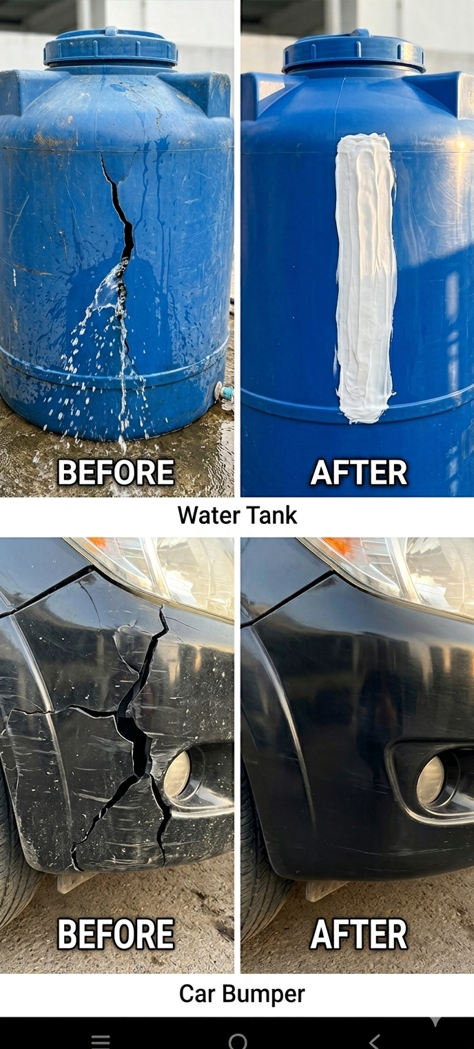 Cracked surface before sealing
